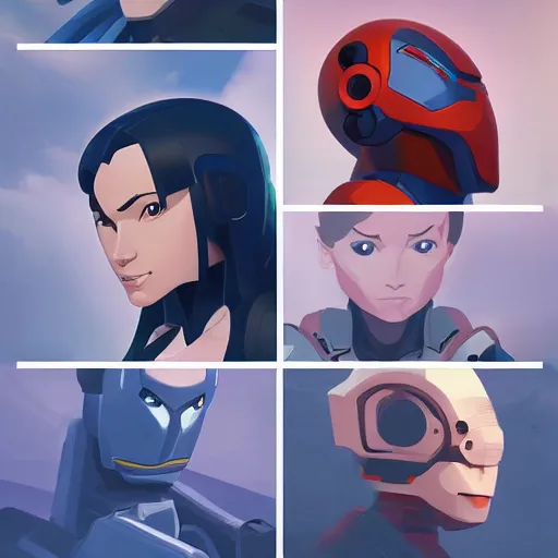 Image similar to face icon stylized minimalist robotech, loftis, cory behance hd by jesper ejsing, by rhads, makoto shinkai and lois van baarle, ilya kuvshinov, rossdraws global illumination