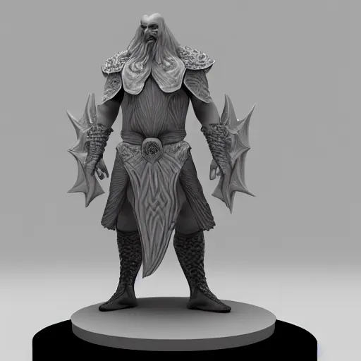 Prompt: 3 d character model of an elden ring character, white background