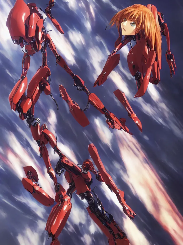 Prompt: a Photorealistic hyperdetailed hyper realistic Epic Sci-Fi rendering of a female anime style EVANGELION Genesis,Asuka Langley Sohryu,Neon Genesis mech robot pilot by katsuhiro Otomo,WLOP,Artgerm,Hyperrealism,Beautiful dramatic moody lighting,Cinematographic Atmosphere,Octane Render,8K