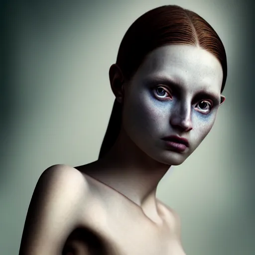 Prompt: portrait of a beautiful ghostly haunting female, depth of field, zeiss lens, detailed, symmetrical, centered, fashion photoshoot, by annie leibovitz and steve mccurry, david lazar, jimmy nelsson, breathtaking, 8 k resolution, extremely detailed, beautiful, establishing shot, artistic, hyperrealistic, beautiful face, octane render