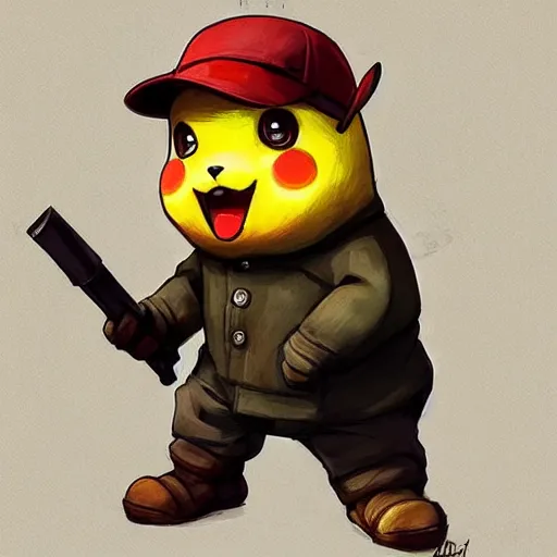 Prompt: portrait of a communist pikachu in team fortress 2 style, epic, tragic, military art, fantasy, dieselpunk, hd shot, digital portrait, beautiful, artstation, comic style, by artgerm, guy denning, jakub rozalski, magali villeneuve and charlie bowater