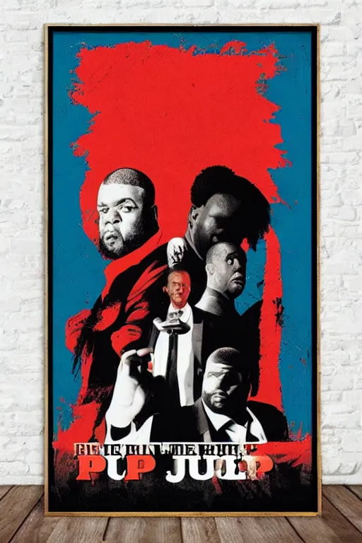 Image similar to run the jewels pulp fiction poster