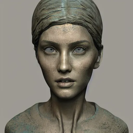 Prompt: portrait of statue girl, 8 k uhd, unreal engine, octane render in the artstyle of finnian macmanus, john park and greg rutkowski