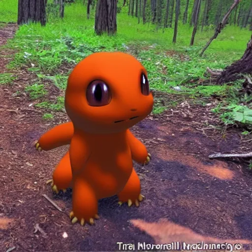 Image similar to trail cam footage of charmander