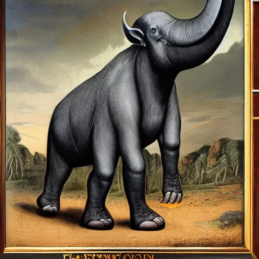 Prompt: platybelodon