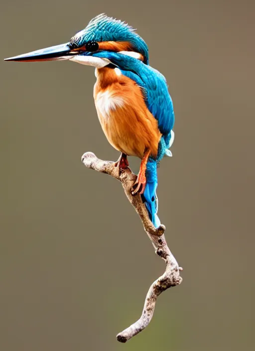 Image similar to a kingfisher sitting on a cherry playing the flute