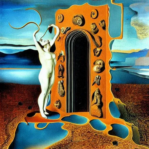 Prompt: A portal to another universe by Salvador Dali