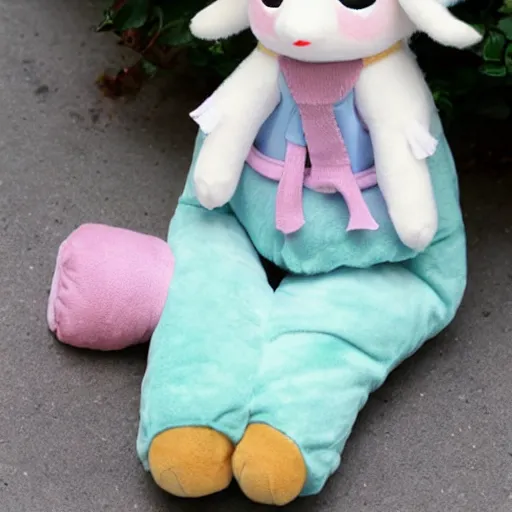 Prompt: cute fumo plush of the quiet girl who knows all the gossip in town