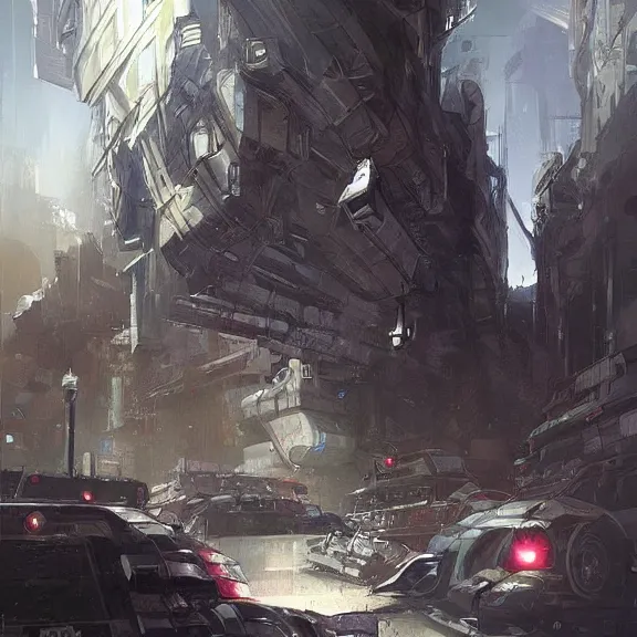 Image similar to award winning painting in the style of stephan martiniere and in the style of jean - claude mezieres