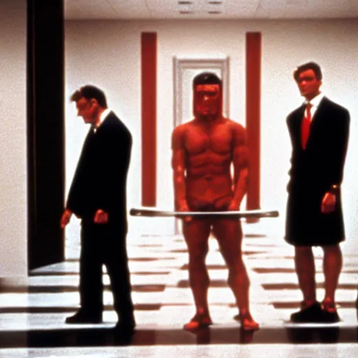 Image similar to Caesar, Brutus, Trajan in American Psycho (1999)