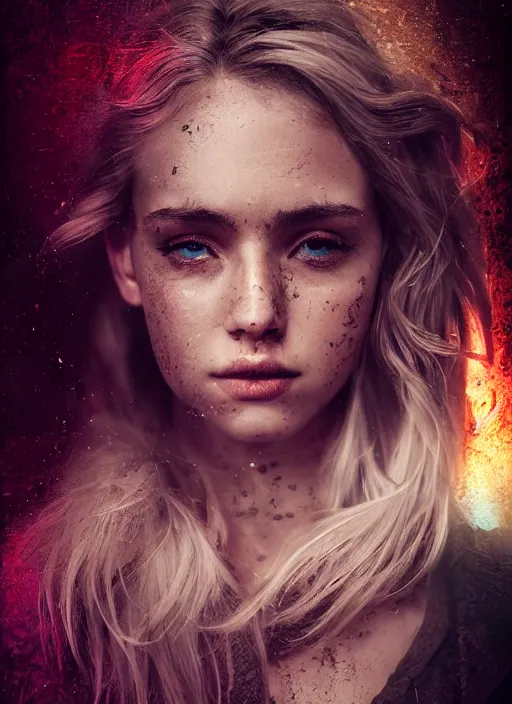 Image similar to sheet of cinematic shot epic portraits, hyper realistic, mood lighting, fantasy, detailed eyebrows, highly detailed, super realistic, perfect lighting pixel sorting