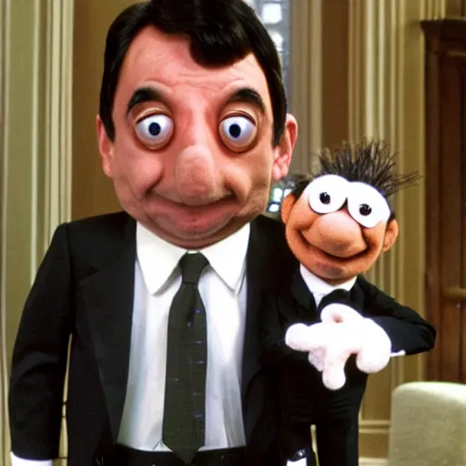 Prompt: mr bean muppet