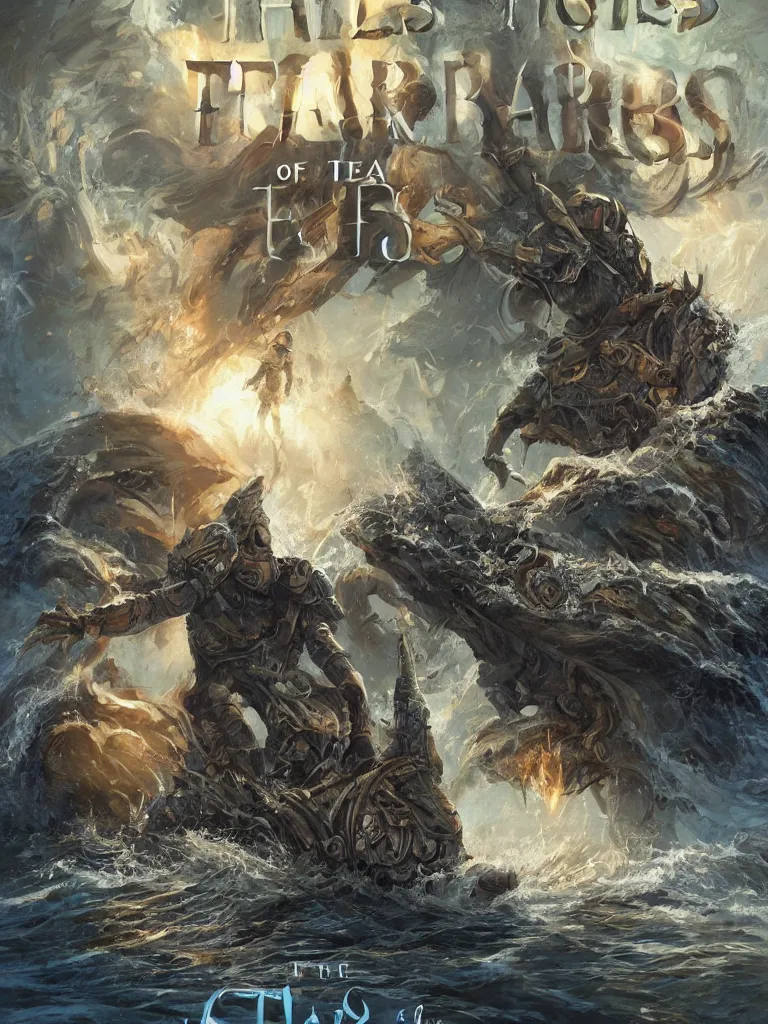 Image similar to book cover for the tides of fears, action adventure