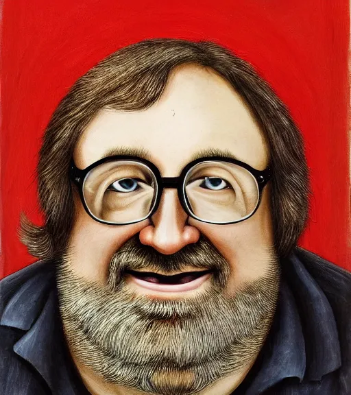Prompt: gabe newell as an old man, portrait, photo, award winning