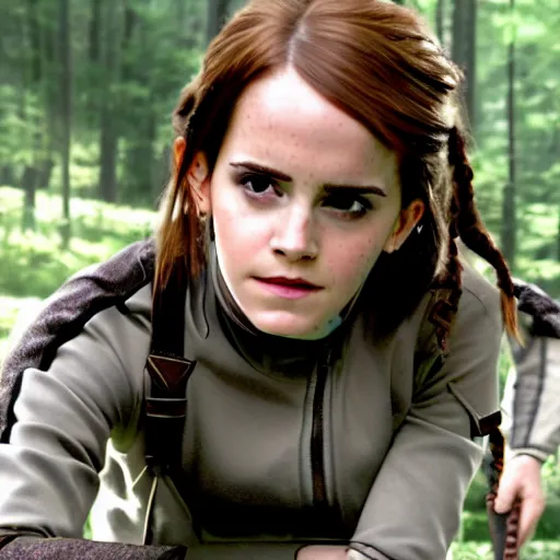 Image similar to still of emma watson in the hunger games