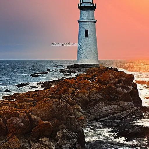 Image similar to lonely lighthouse style by oksana dobrovolska