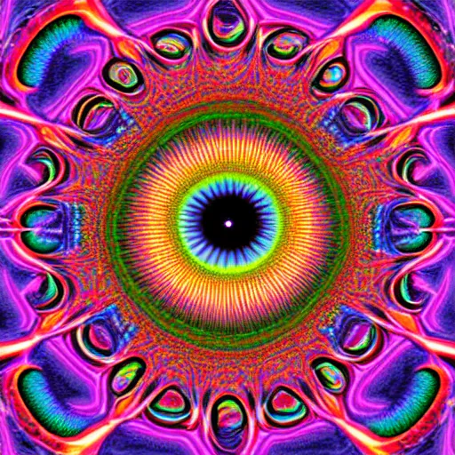 Image similar to a psychedelic infinite recursion