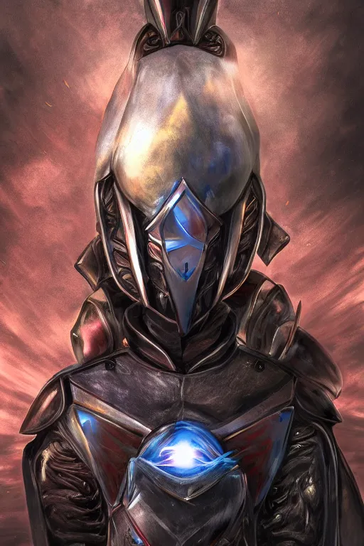 Image similar to helmet armor guardian destiny in witch queen illumination ray tracing hdr fanart arstation by sung choi robot ninja mask and eric pfeiffer and gabriel garza and casper konefal