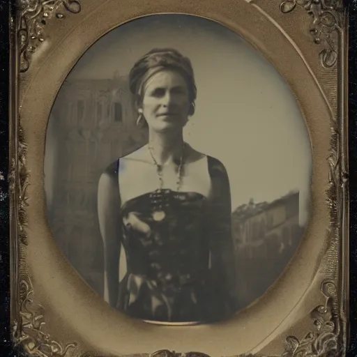 Image similar to tintype photograph of florence, italy
