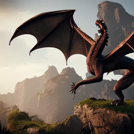 Image similar to dragon, unreal engine