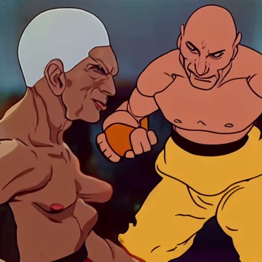 Image similar to picard vs dhalsim from street fighter real