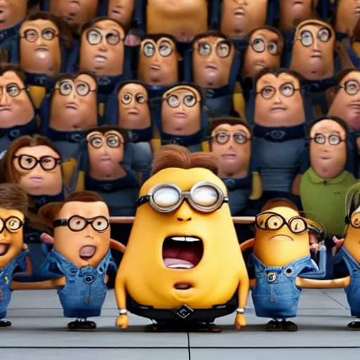 Prompt: arnold schwarzenegger in despicable me 2