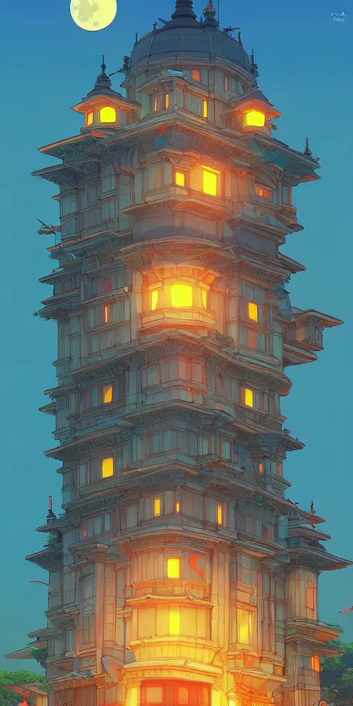 Prompt: the city of chennai, studio ghibli style lighting, highly detailed, trending on artstation.