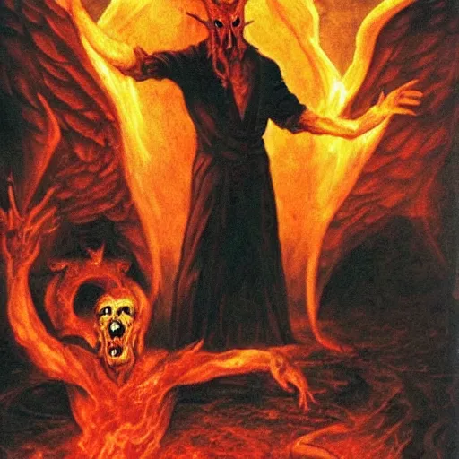 Image similar to Lucifer in hell,