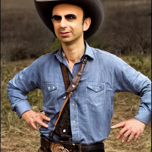 Prompt: Yuval noah harari as a cowboy