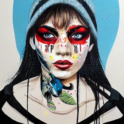 Prompt: photo of young woman by sandra chevrier