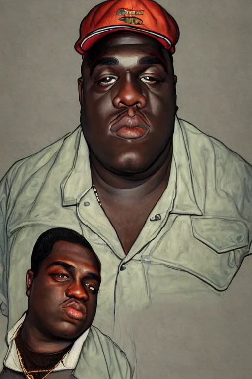 Biggie Smalls Sharp Focus Face in Outer Space · Creative Fabrica