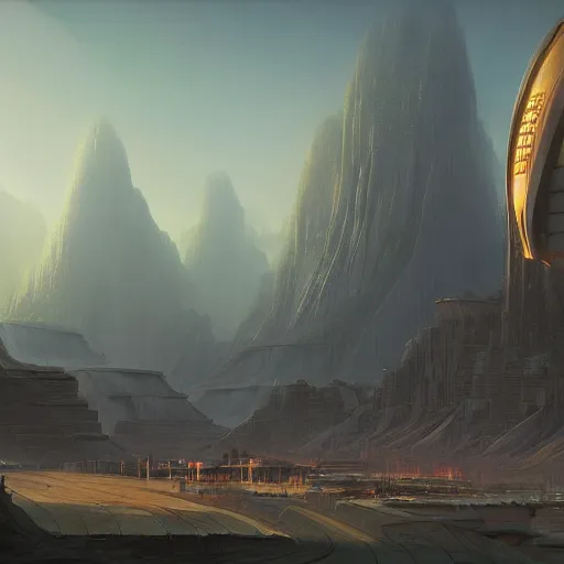 Prompt: a matte painting of a solarpunk utopia by Ralph McQuarrie and Greg Rutkowski, trending on Artstation, bright, vibrant, natural light