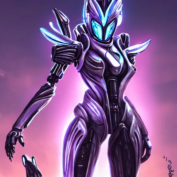 Image similar to extremely detailed ground shot of a giant beautiful stunning goddess 500 foot tall anthropomorphic hot robot mecha female dragon, silver sharp streamlined armor, detailed head, glowing Purple LED eyes, standing elegantly over a tiny human, micro pov, dragon art, warframe fanart, Destiny fanart, macro art, giantess art, furry art, furaffinity, high quality 3D realism, DeviantArt, Eka's Portal, G6