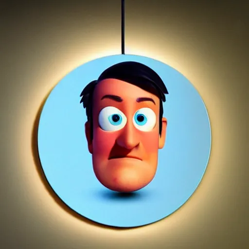 Image similar to photo of [ a single salted french fry chip ] shaped like that looks like stephen fry as a pixar character hybrid intercross mix cinematic lighting