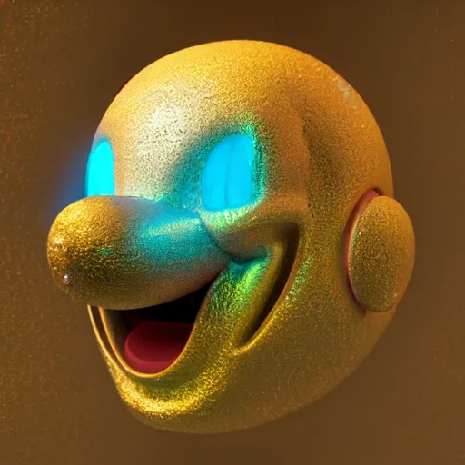 Image similar to counterfeit mickey mouse head, fractal, broken, psychedelic, wet, mycelium, radiant alien, rococo, baroque, automotive, bio-mechanical, porcelain, iridescent, sub surface scattering, octane render