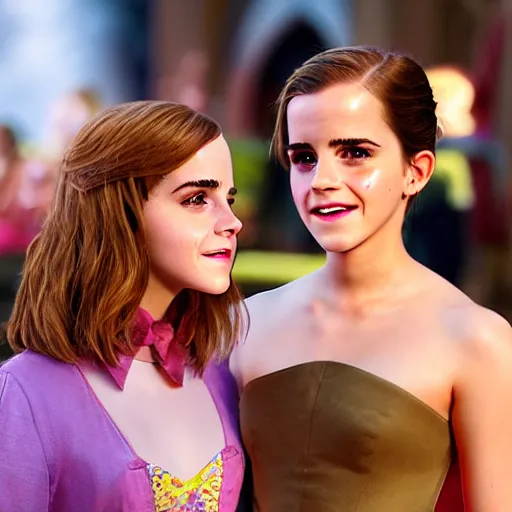 Prompt: emma watson new pixar disney dreamworks warner bros character, highly detailed, extremely high quality, hd, 4 k, 8 k, professional photographer, 4 0 mp, lifelike, top - rated, award winning, cinematic, realistic, detailed lighting, detailed shadows, sharp, no blur, edited, corrected, trending