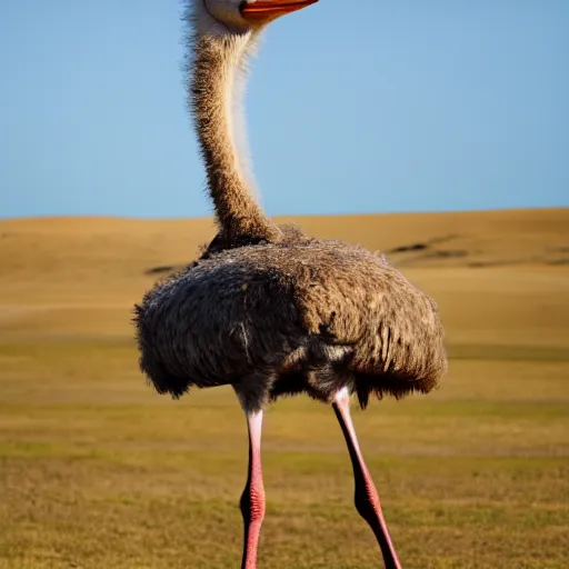 Image similar to HD photo of an ostrich with arms.