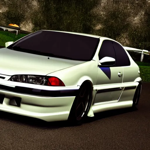 Image similar to Peugeot 406 street racing a Nissan R-32 GTR, hyper realistic, car photography, 8k