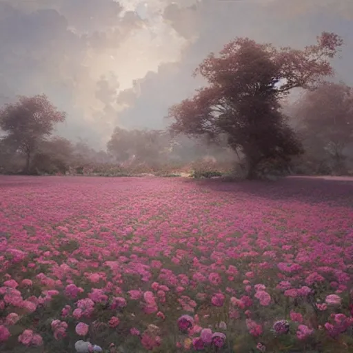 Image similar to opalescent marble hyperrealistic rose field by ruan jia and greg rutkowski