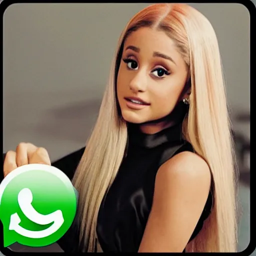 Image similar to ariana grande as an whats app icon