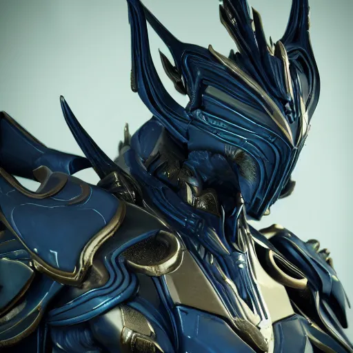Image similar to close up bust of valkyr prime warframe, doing an elegant pose, highly detailed, artstation, deviantart, 8k octane render