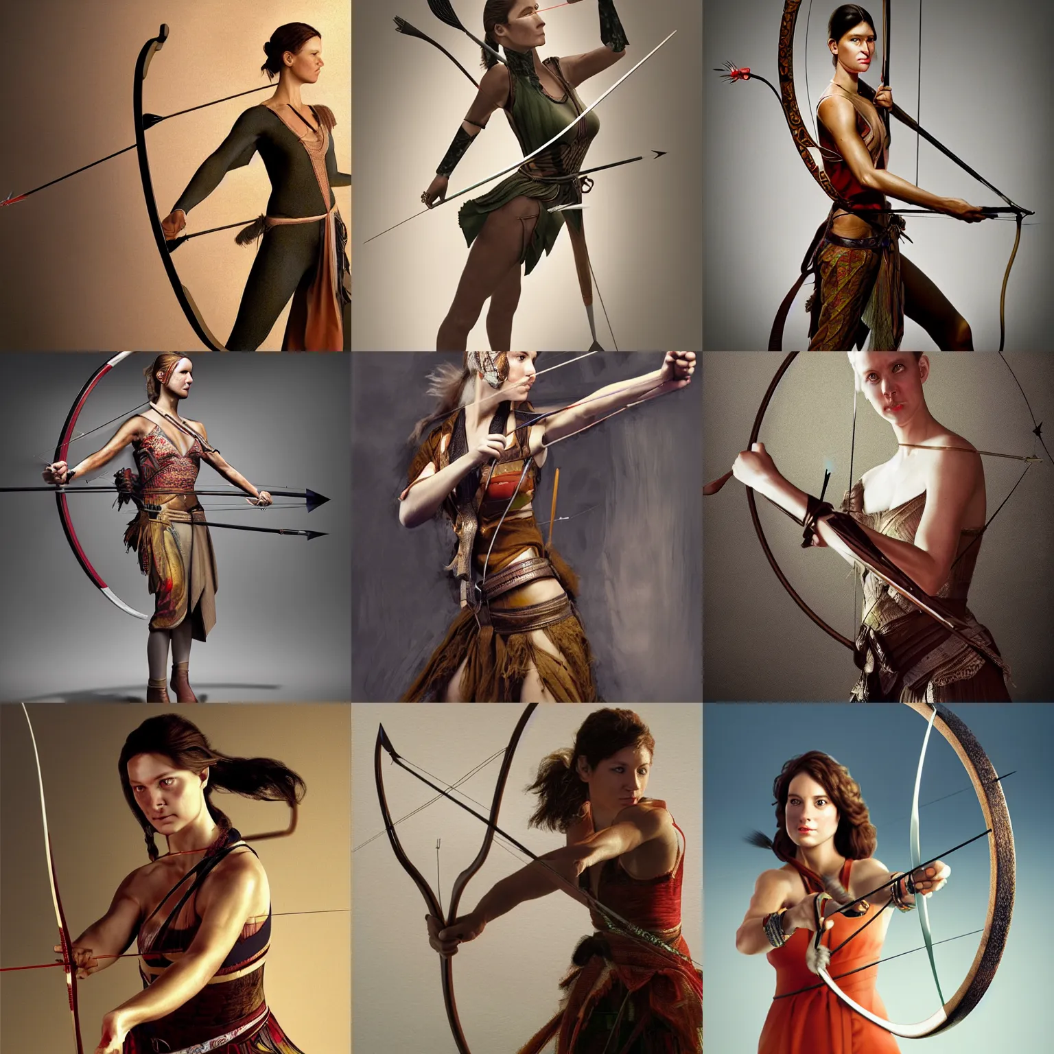 bow and arrow art