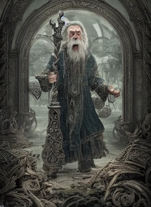 Prompt: beautiful detailed intricate insanely detailed octane render, 8k artistic photography, photorealistic, the Wizard with the Staff