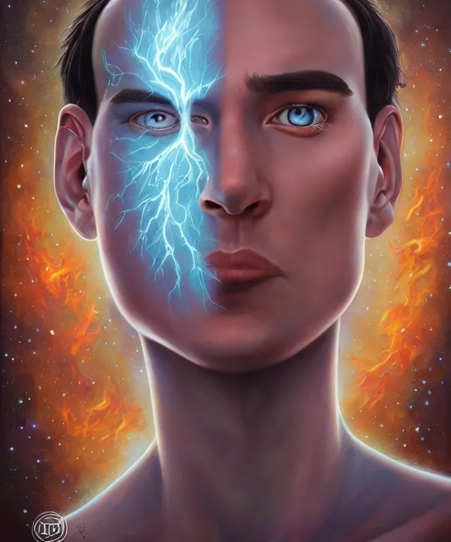 Image similar to a male earth elemental portrait, pixar style by tristan eaton stanley artgerm and tom bagshaw