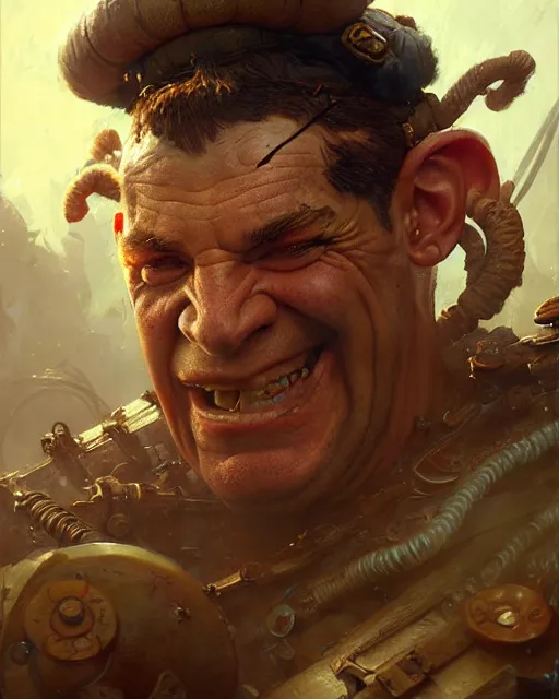 Prompt: scrappy popeye, fantasy character portrait, ultra realistic, concept art, intricate details, highly detailed by greg rutkowski, gaston bussiere, craig mullins, simon bisley