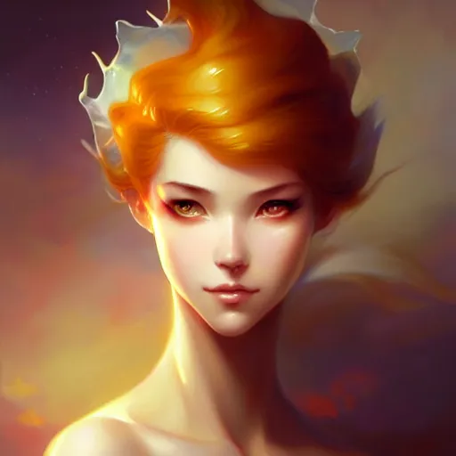 Prompt: beautiful painting of gouda cheese by charlie bowater, ross tran, artgerm, and makoto shinkai