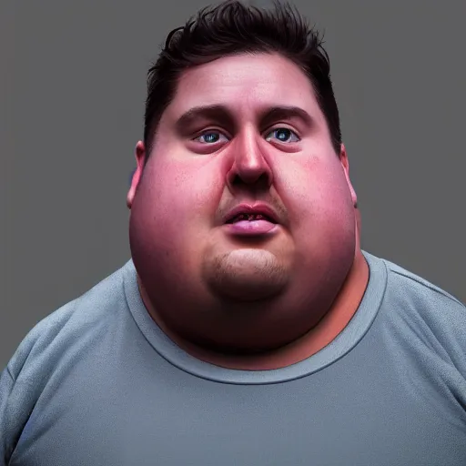 Image similar to hyperrealistic portait of obese stephen segal, photorealistic, rendered in octane, rendered in unreal engine, 4 k, beautiful colors, award winning, artstation, highly detailed, grotesque