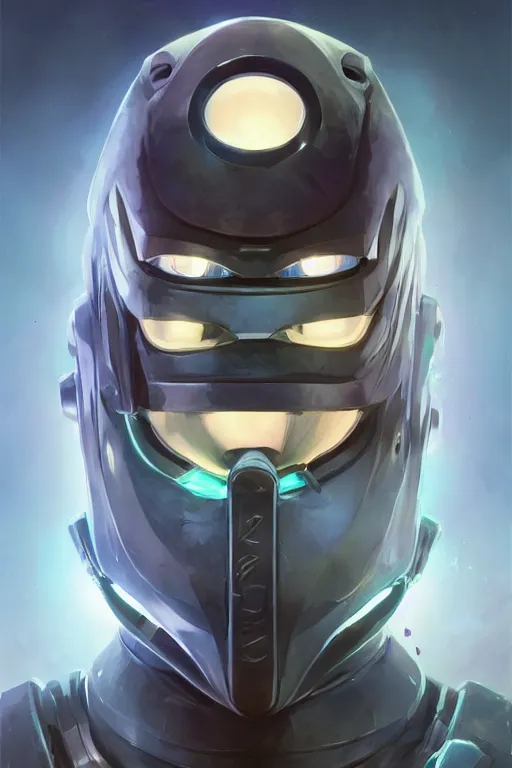 Image similar to epic mask helmet robot ninja portrait stylized as fornite style game design fanart by concept artist gervasio canda, behance hd by jesper ejsing, by rhads, makoto shinkai and lois van baarle, ilya kuvshinov, rossdraws global illumination radiating a glowing aura global illumination ray tracing hdr render in unreal engine 5