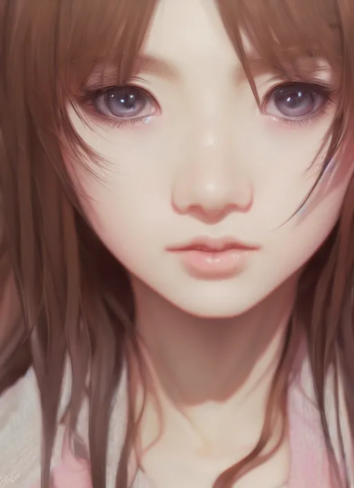 Prompt: the most beautiful cute anime girl portrait with highly detailed eyes, professional 3 d visualisation in pastel colours, by wlop, intricate linework, trending on artstation, unreal engine 5 highly rendered