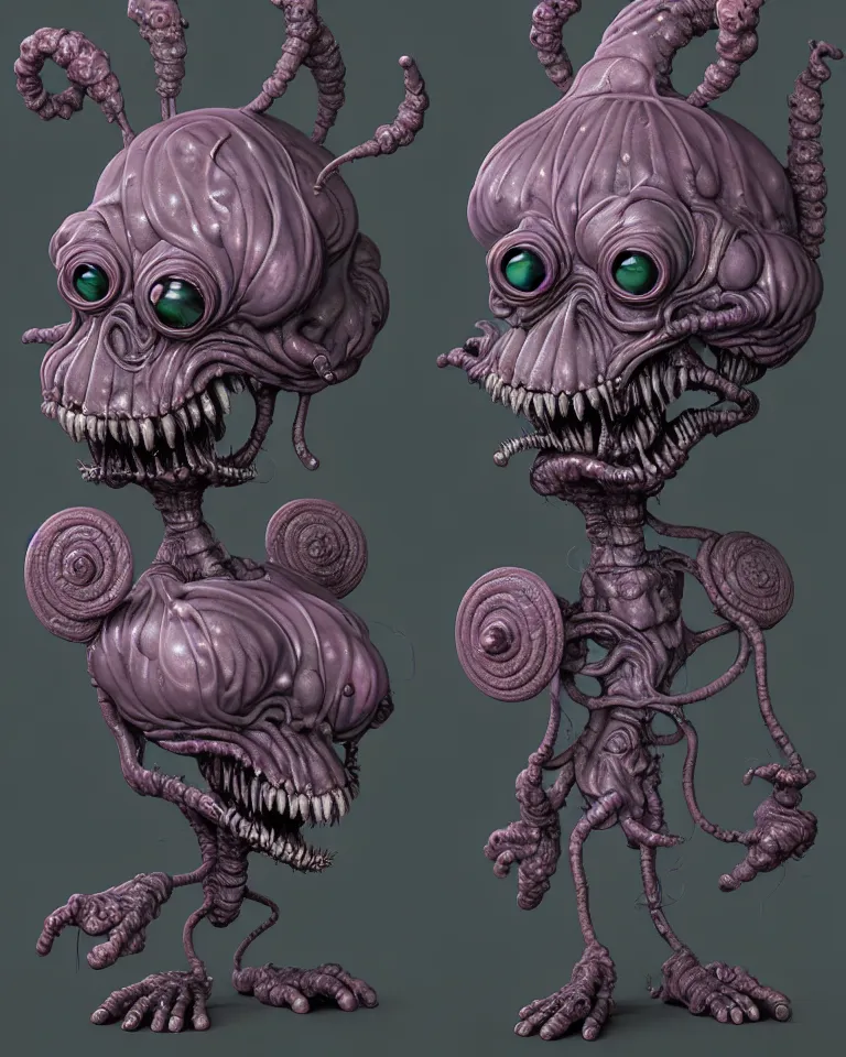 Image similar to your mom is a cosmic horror by bruce brenneise and wayne haag, photorealistic digital concept art, illustration, in the style of cuphead, trending on cgsociety, trending on zbrush central, very intricate zbrush model, zbrush central contest winner